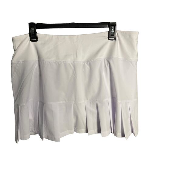 Bolle Extra Dry Technology Tennis Skort Skirt Women's White W/Pleats Size XL NWT - Picture 5 of 8